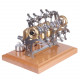 stirling high-end precision all-metal diy assembly mini four cylinder movable engine kit model stirling high-end precision all-metal diy assembly mini four cylinder movable engine kit model