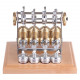 stirling high-end precision all-metal diy assembly mini four cylinder movable engine kit model stirling high-end precision all-metal diy assembly mini four cylinder movable engine kit model
