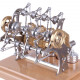 stirling high-end precision all-metal diy assembly mini four cylinder movable engine kit model stirling high-end precision all-metal diy assembly mini four cylinder movable engine kit model