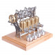 stirling high-end precision all-metal diy assembly mini four cylinder movable engine kit model stirling high-end precision all-metal diy assembly mini four cylinder movable engine kit model