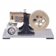 suction fire type single cylinder hot air stirling engine model -bracket version suction fire type single cylinder hot air stirling engine model -bracket version