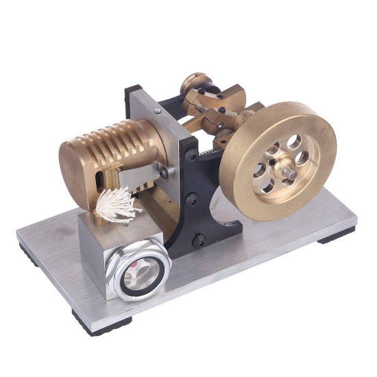 suction fire type single cylinder hot air stirling engine model -bracket version suction fire type single cylinder hot air stirling engine model -bracket version