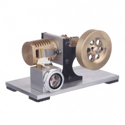 suction fire type single cylinder hot air stirling engine model -bracket version