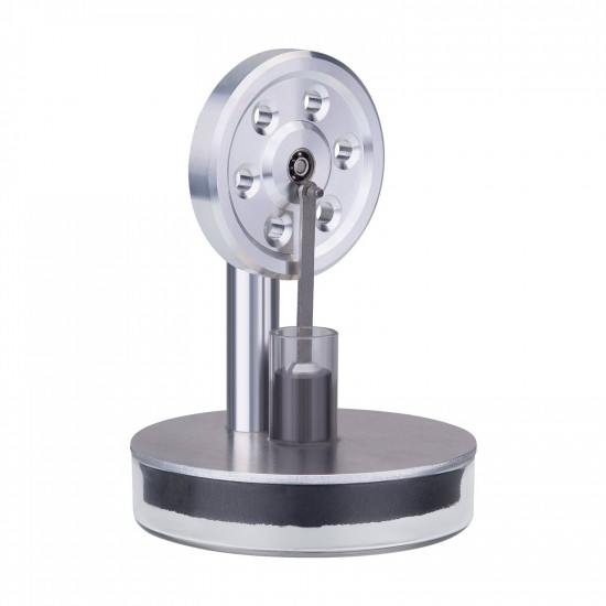 tea-powered low temperature ltd stirling engine - silver tea-powered low temperature ltd stirling engine - silver