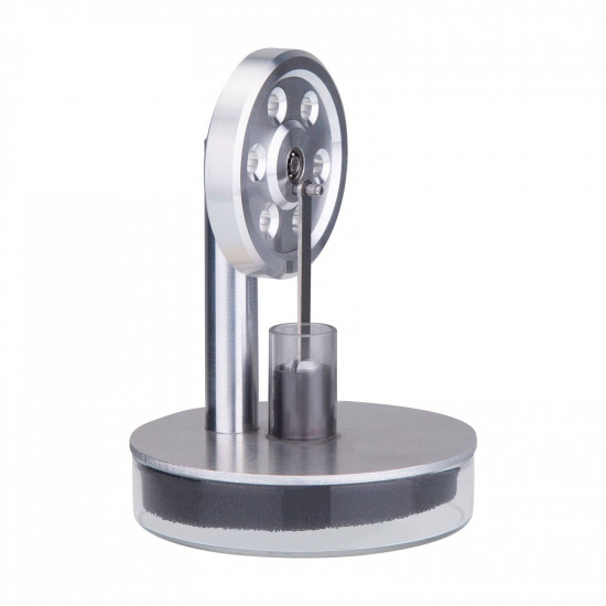 tea-powered low temperature ltd stirling engine - silver tea-powered low temperature ltd stirling engine - silver