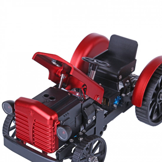 teching assembly simulative mini app controlled electric metal red tractor model toy gift teching assembly simulative mini app controlled electric metal red tractor model toy gift
