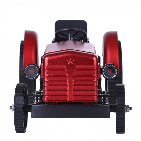 teching assembly simulative mini app controlled electric metal red tractor model toy gift teching assembly simulative mini app controlled electric metal red tractor model toy gift