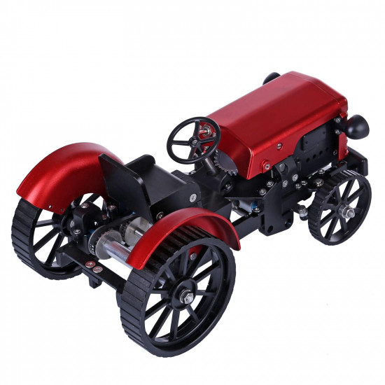 teching assembly simulative mini app controlled electric metal red tractor model toy gift teching assembly simulative mini app controlled electric metal red tractor model toy gift