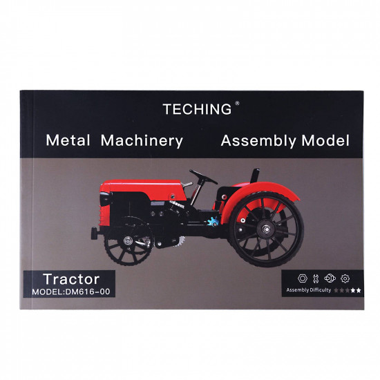 teching assembly simulative mini app controlled electric metal red tractor model toy gift teching assembly simulative mini app controlled electric metal red tractor model toy gift