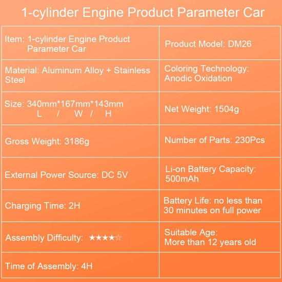 teching car model single cylinder engine aluminum alloy model gift collection toys teching car model single cylinder engine aluminum alloy model gift collection toys