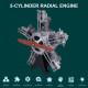 teching diy 5 cylinder electric mechanical aircraft radial engine model kits that runs 250+pcs for sake teching diy 5 cylinder electric mechanical aircraft radial engine model kits that runs 250+pcs for sake