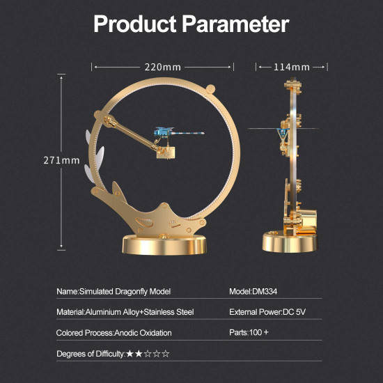 teching flying dragonfly kinetic sculpture 3d metal model diy kits teching flying dragonfly kinetic sculpture 3d metal model diy kits