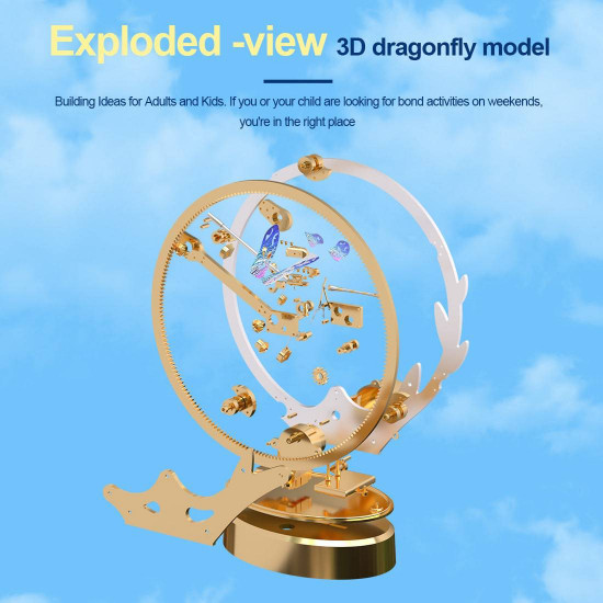 teching flying dragonfly kinetic sculpture 3d metal model diy kits teching flying dragonfly kinetic sculpture 3d metal model diy kits
