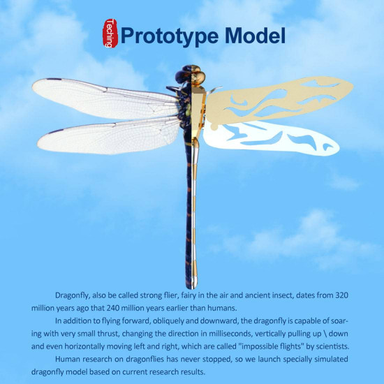 teching flying dragonfly kinetic sculpture 3d metal model diy kits teching flying dragonfly kinetic sculpture 3d metal model diy kits