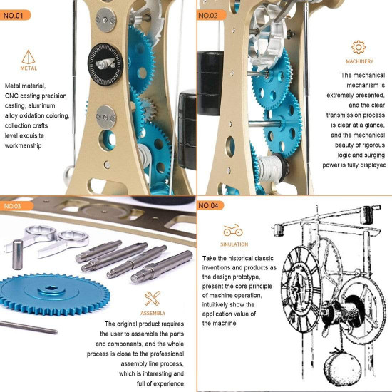 teching galileo pendulum clock kit full aluminum alloy stirling engine model teching galileo pendulum clock kit full aluminum alloy stirling engine model