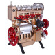 teching inline four-cylinder full aluminum alloy assembling model science education engine for collection teching inline four-cylinder full aluminum alloy assembling model science education engine for collection