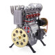 teching inline four-cylinder full aluminum alloy assembling model science education engine for collection teching inline four-cylinder full aluminum alloy assembling model science education engine for collection
