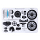 teching mini app rc tractor metal romote control model tractor in red diy assembly kit educational toy gifts collection - enginediy teching mini app rc tractor metal romote control model tractor in red diy assembly kit educational toy gifts collection - enginediy