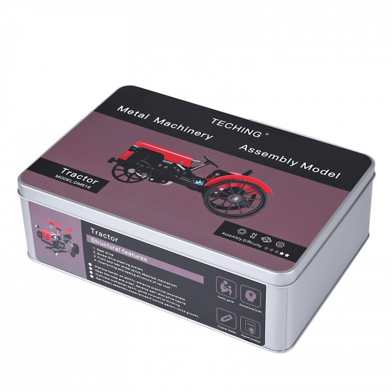 teching mini app rc tractor metal romote control model tractor in red diy assembly kit educational toy gifts collection - enginediy teching mini app rc tractor metal romote control model tractor in red diy assembly kit educational toy gifts collection - enginediy