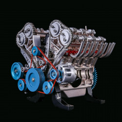 teching v8 mechanical metal assembly diy car engine model kit 500+pcs educational experiment toy