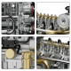 teching workable small mini horizontal shaft diesel engine metal model kits diy ohv 4-cylinder engine teching workable small mini horizontal shaft diesel engine metal model kits diy ohv 4-cylinder engine