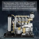 teching workable small mini horizontal shaft diesel engine metal model kits diy ohv 4-cylinder engine teching workable small mini horizontal shaft diesel engine metal model kits diy ohv 4-cylinder engine