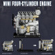 teching workable small mini horizontal shaft diesel engine metal model kits diy ohv 4-cylinder engine teching workable small mini horizontal shaft diesel engine metal model kits diy ohv 4-cylinder engine