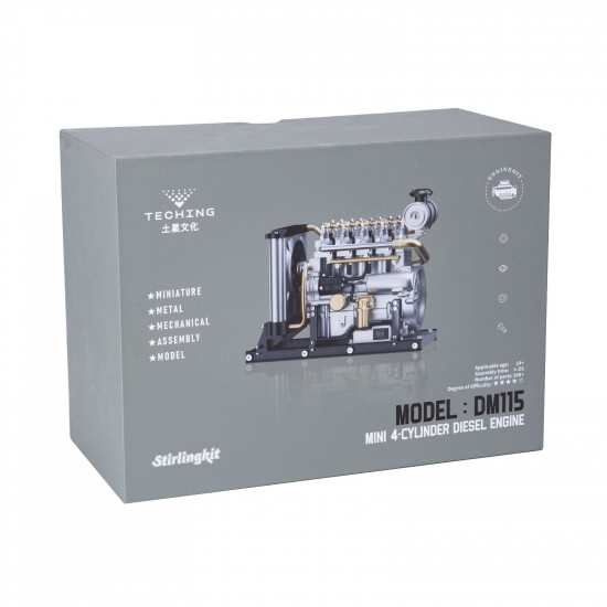 teching workable small mini horizontal shaft diesel engine metal model kits diy ohv 4-cylinder engine teching workable small mini horizontal shaft diesel engine metal model kits diy ohv 4-cylinder engine