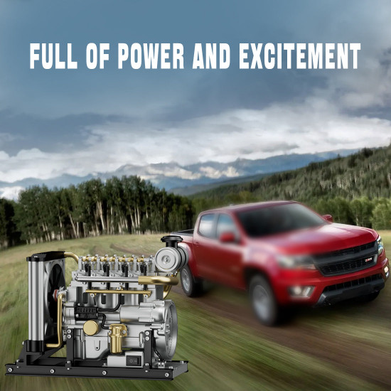 teching workable small mini horizontal shaft diesel engine metal model kits diy ohv 4-cylinder engine teching workable small mini horizontal shaft diesel engine metal model kits diy ohv 4-cylinder engine