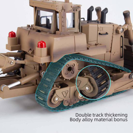 the link×huina 1/16 2.4ghz 9ch rc us army armored engineering bulldozer model d9r the link×huina 1/16 2.4ghz 9ch rc us army armored engineering bulldozer model d9r