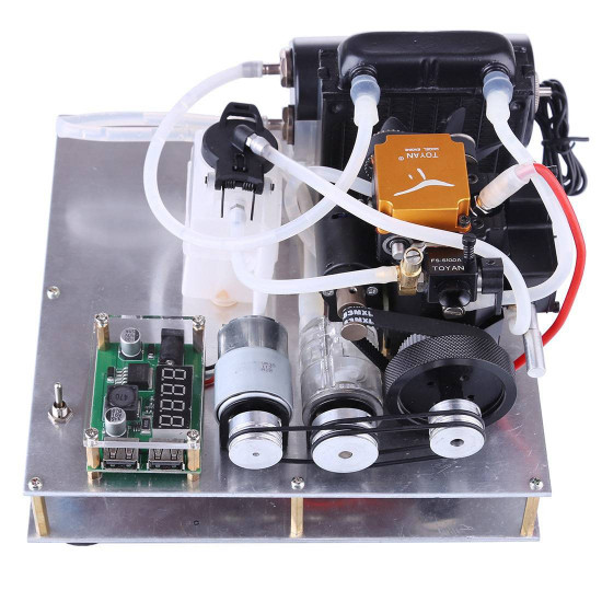 toyan diy gasoline engine model modify into micro water-cooled generator set toyan diy gasoline engine model modify into micro water-cooled generator set