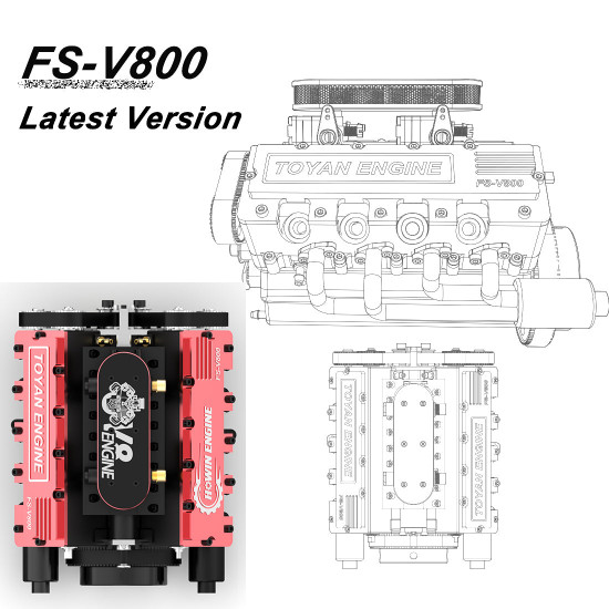 toyan v8 fs-v800 28cc engine rtr nitro engine model kits with supercharger for sale toyan v8 fs-v800 28cc engine rtr nitro engine model kits with supercharger for sale