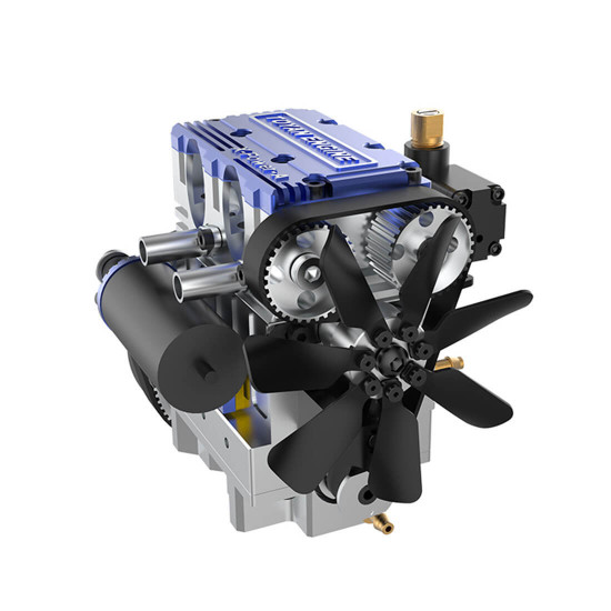 toyan x-power 2-cylinder 4-stroke kit diy build rc car engine fs-l200w -blue toyan x-power 2-cylinder 4-stroke kit diy build rc car engine fs-l200w -blue