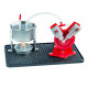 twin live steam engine model kit + led generator learning equipment twin live steam engine model kit + led generator learning equipment