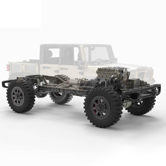 twolf tw-715 v8 engine rc off-road 4-door pick-up truck vehicle crawler kit 4wd 1/10 (no electronic equipment) twolf tw-715 v8 engine rc off-road 4-door pick-up truck vehicle crawler kit 4wd 1/10 (no electronic equipment)