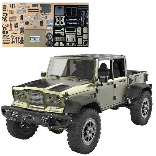 twolf tw-715 v8 engine rc off-road 4-door pick-up truck vehicle crawler kit 4wd 1/10 (no electronic equipment) twolf tw-715 v8 engine rc off-road 4-door pick-up truck vehicle crawler kit 4wd 1/10 (no electronic equipment)