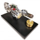 γ type digital stirling engine model with glow lamp bead science experiment toy γ type digital stirling engine model with glow lamp bead science experiment toy
