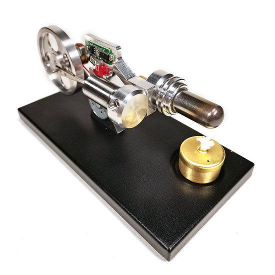 γ type digital stirling engine model with glow lamp bead science experiment toy γ type digital stirling engine model with glow lamp bead science experiment toy