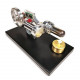 γ type digital stirling engine model with glow lamp bead science experiment toy γ type digital stirling engine model with glow lamp bead science experiment toy