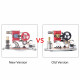 α type double cylinder butane stirling engine led generator model with double piston rocker arm linkage α type double cylinder butane stirling engine led generator model with double piston rocker arm linkage