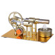 γ-type golden single cylinder sterling engine generator stirling model with led diode and bulb science experiment educational toy γ-type golden single cylinder sterling engine generator stirling model with led diode and bulb science experiment educational toy