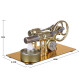 γ-type golden single cylinder sterling engine generator stirling model with led diode and bulb science experiment educational toy γ-type golden single cylinder sterling engine generator stirling model with led diode and bulb science experiment educational toy