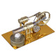 γ-type golden single cylinder sterling engine generator stirling model with led diode and bulb science experiment educational toy γ-type golden single cylinder sterling engine generator stirling model with led diode and bulb science experiment educational toy