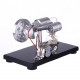 γ-type single cylinder stirling engine sterling generator with led lights with voltage digital display meter science toy γ-type single cylinder stirling engine sterling generator with led lights with voltage digital display meter science toy