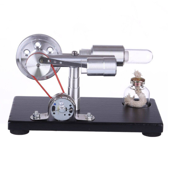 γ-type single cylinder stirling engine sterling generator with led lights with voltage digital display meter science toy γ-type single cylinder stirling engine sterling generator with led lights with voltage digital display meter science toy