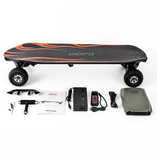 uiofo lw22 rc dual-drive scooter electric skateboard with rubber wheels and led lights set uiofo lw22 rc dual-drive scooter electric skateboard with rubber wheels and led lights set