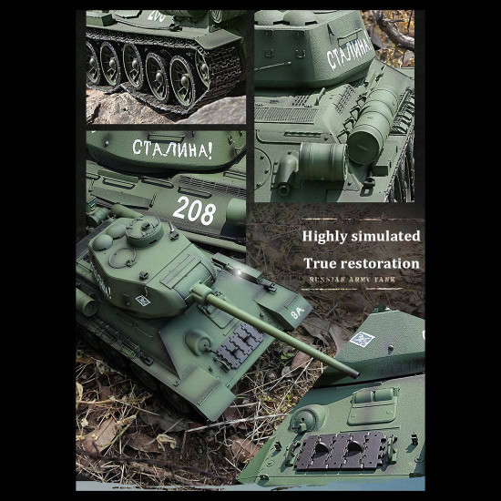 upgrade 1:16 soviet wwii t-34 rc tank model 2.4g military tank upgrade 1:16 soviet wwii t-34 rc tank model 2.4g military tank