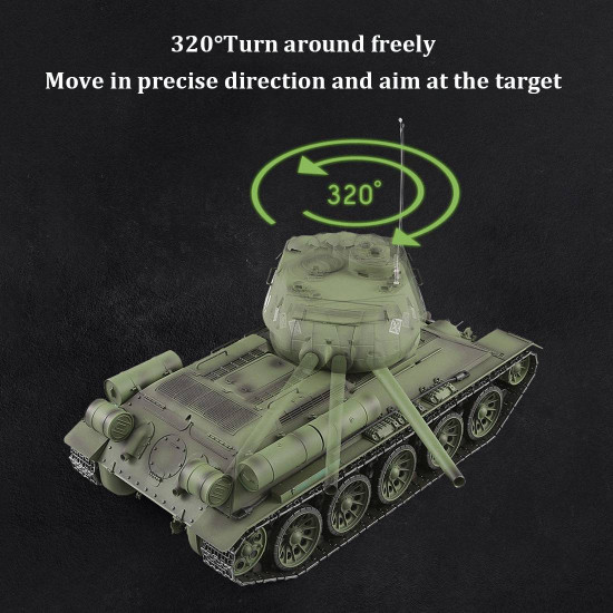 upgrade 1:16 soviet wwii t-34 rc tank model 2.4g military tank upgrade 1:16 soviet wwii t-34 rc tank model 2.4g military tank