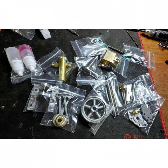 v1313 mini reversing single-cylinder steam engine vertical model kits for beginner v1313 mini reversing single-cylinder steam engine vertical model kits for beginner