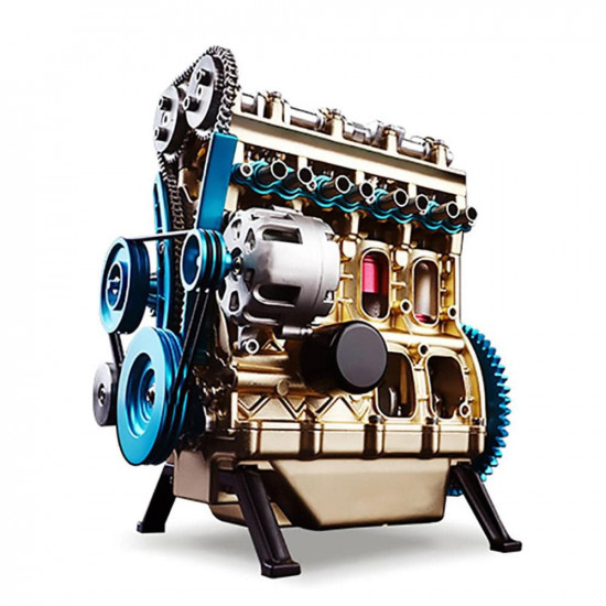 v4 car engine model full metal assembling four-cylinder building kits for researching industry studying/toy/gift v4 car engine model full metal assembling four-cylinder building kits for researching industry studying/toy/gift